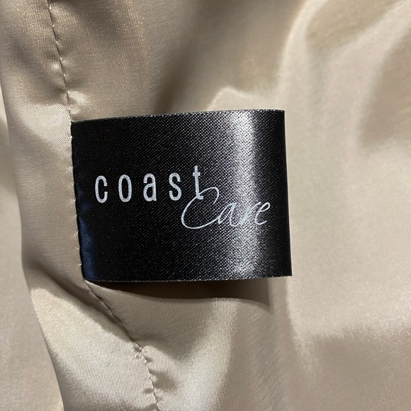 NWT Coast Satin Trumpet Pencil Skirt Porcini Colour Elegant Party Y2K Size 8 - Picture 8 of 9